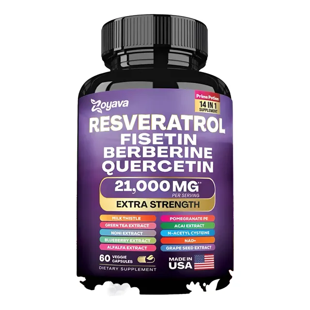Zoyava Resveratrol 21000mg Cápsulas Veganas 60u