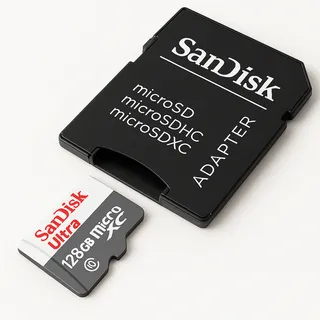 CartĂŁo MemĂłria 128gb San Disk Adaptador Classe 10 100mb/s CartĂŁo MemĂłria 128gb San Disk Adaptador Classe 10 100mb/s
