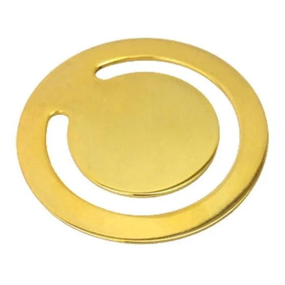 Marcalibro De Metal Dorado 