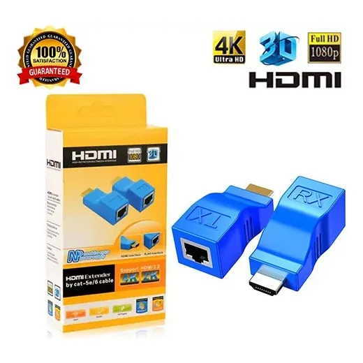 Extensor Hdmi Rj45 Hdmi A Utp Hdmi A Cat5/6 Convertidor