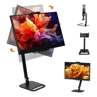 Suporte Articulável Monitores mesa 360° Para celular Tablet iPad Pedestal Dobráv