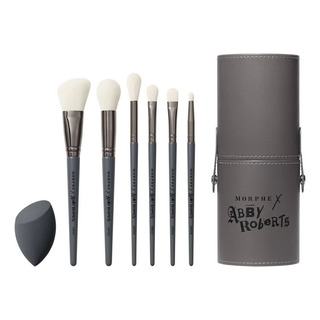Morphe Set 6 Brochas + Esponja + Estuche - Abby Roberts Morphe Set 6 Brochas + Esponja + Estuche - Abby Roberts