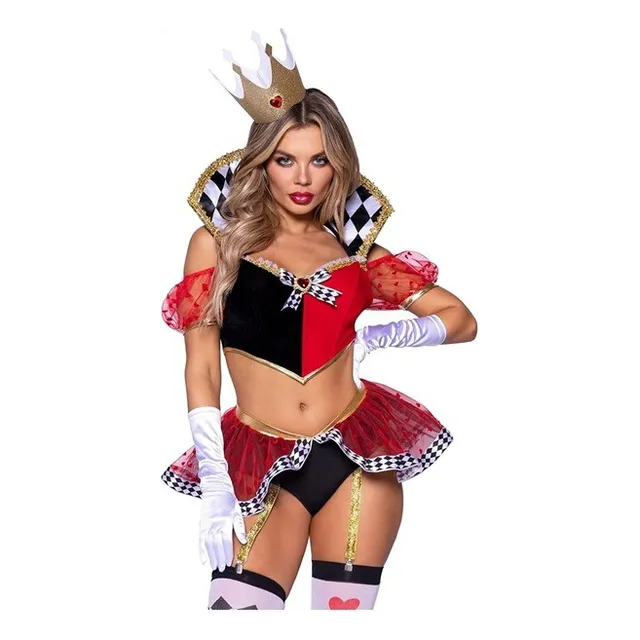 Disfraz Reina De Corazones Sexy Mujer Adulto Talla Xs-s-m 