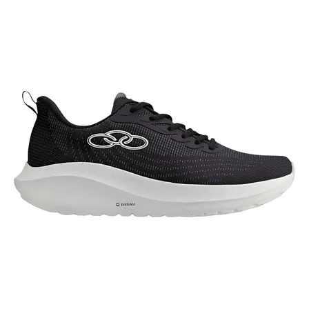 Tênis Feminino Olympikus Acqua Preto Original Corrida Leve
