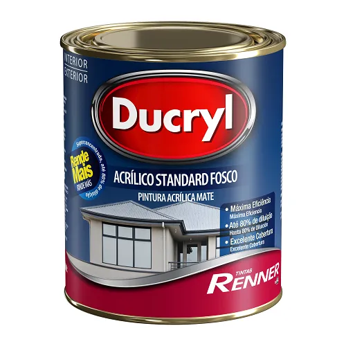 Tinta Ducryl Standard Fosca 900ml Branco Renner