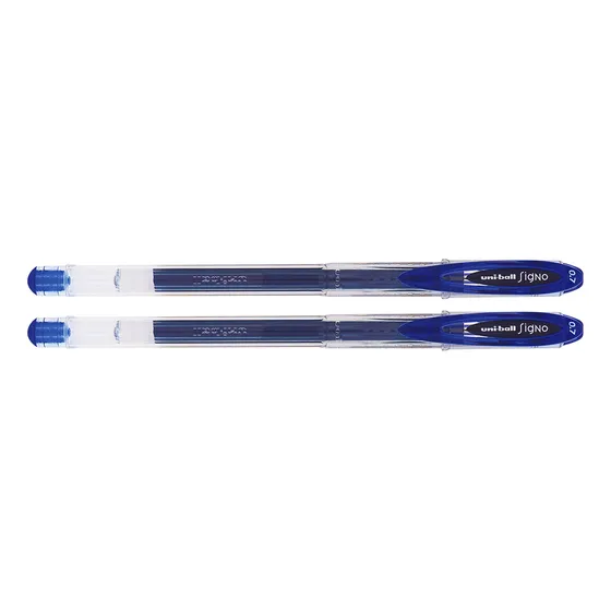 Kit Caneta Gel Uni Signo Neo Azul 0.7mm 2 Unidades