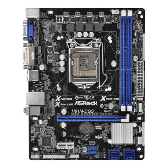 Board Para Pc Asrock H61 Socket 1155 Para Core I3, I5, I7 