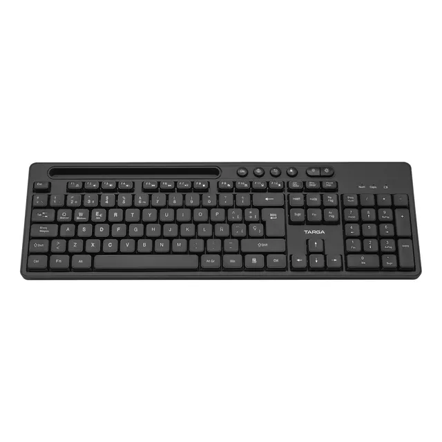 Teclado Inalambrico Bluetooth Soporte Para Celular Tablet