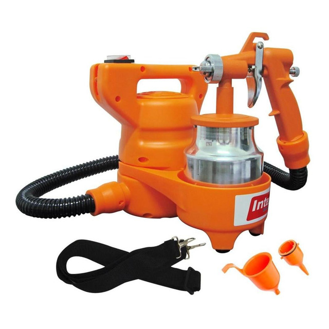 Pistola Pintura Elétrica Mini Compressor Acoplado 127ou220v Pistola Pintura Elétrica Mini Compressor Acoplado 127ou220v