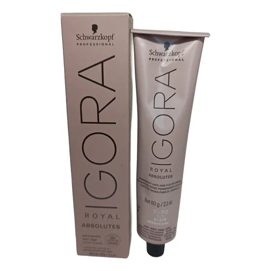 Tinte Igora Royal Absolutes Cubre Canas Caja Marrón