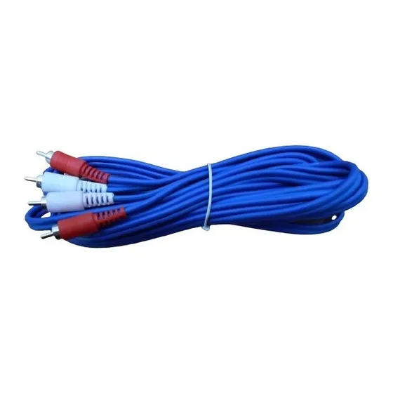 Cable De Audio De 5 Metros 2 Rca Blanco Rojo