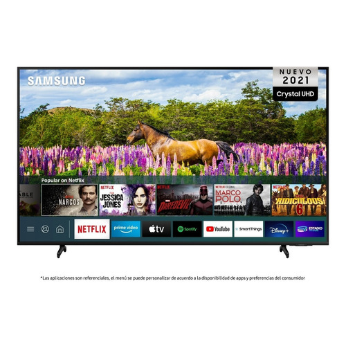 Televisor Samsung Smart Tv 43 Led Au8000 Crystal Uhd 4k 2021