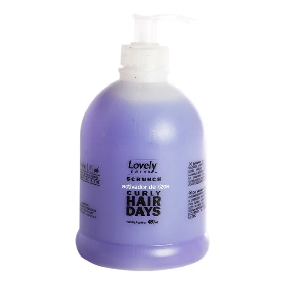 Lovely Color Scrunch Crema Peinar Para Definir Rulos Pelo 6c