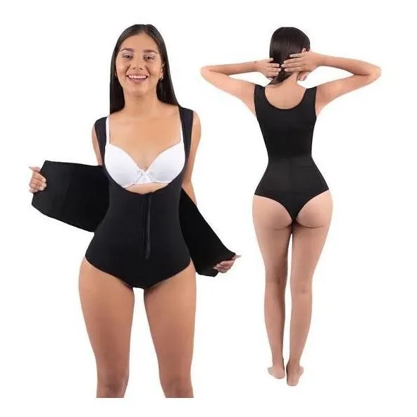 Body Faja Reloj De Arena Cinturilla Negro - Curvy Peru