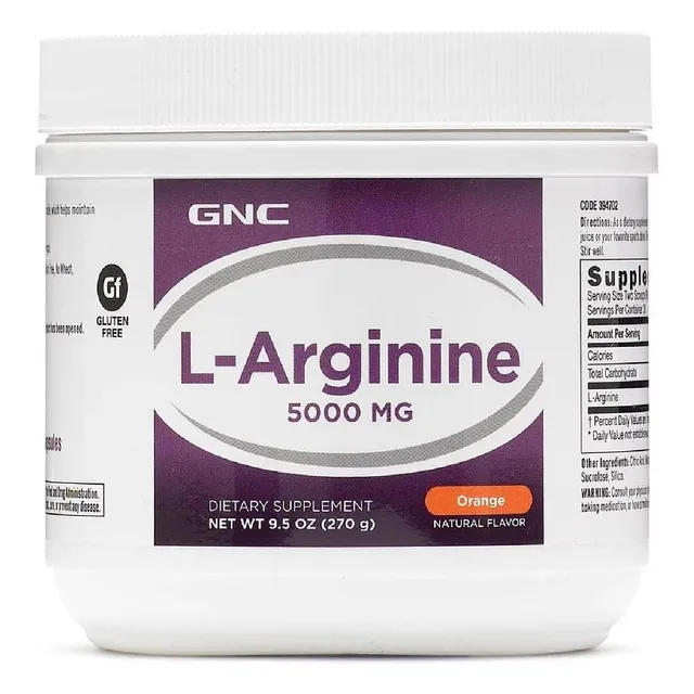 L-arginina 5000 Mg Gnc (270 G)