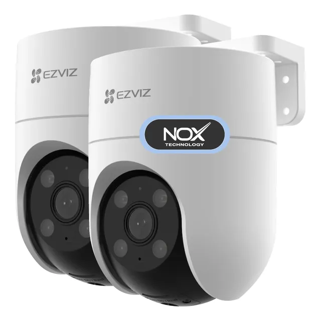 Combo X 2 Camara Ezviz H8c 360 Exterior Wifi Color Sirena