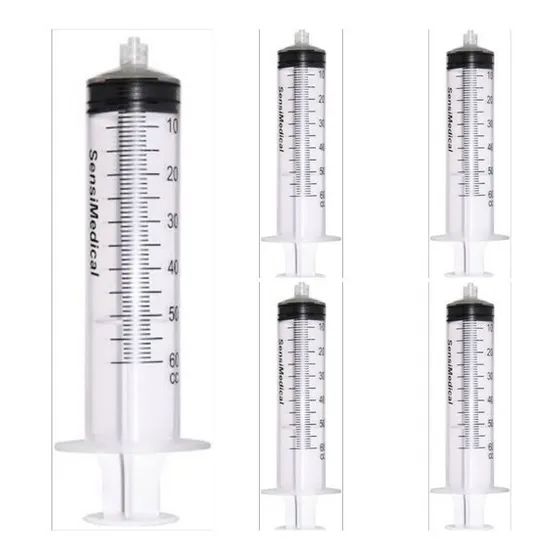 5 Pack Jeringa Grande Jumbo De Plástico Nipro 60ml A 70ml Capacidad en volumen 60 mL