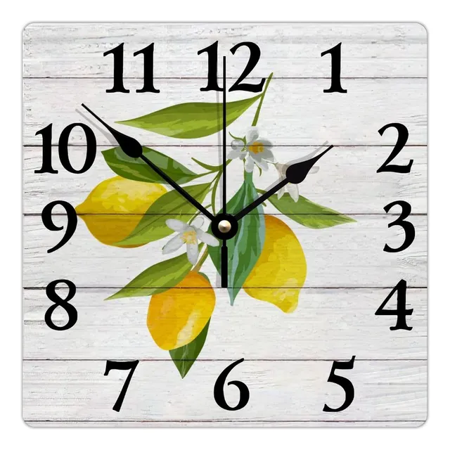 Reloj Pared Madera 10  Que No Hace Tictac Manecilla Metal