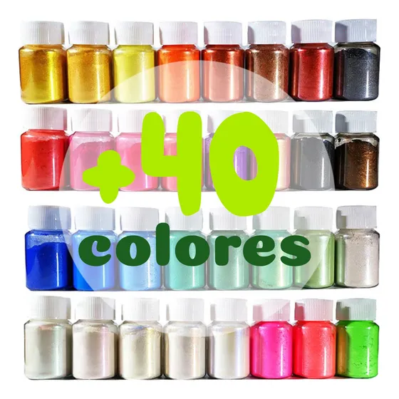 Polvo Mica Perlada Resina Epóxica Importado Pigmento, 20 Gr.