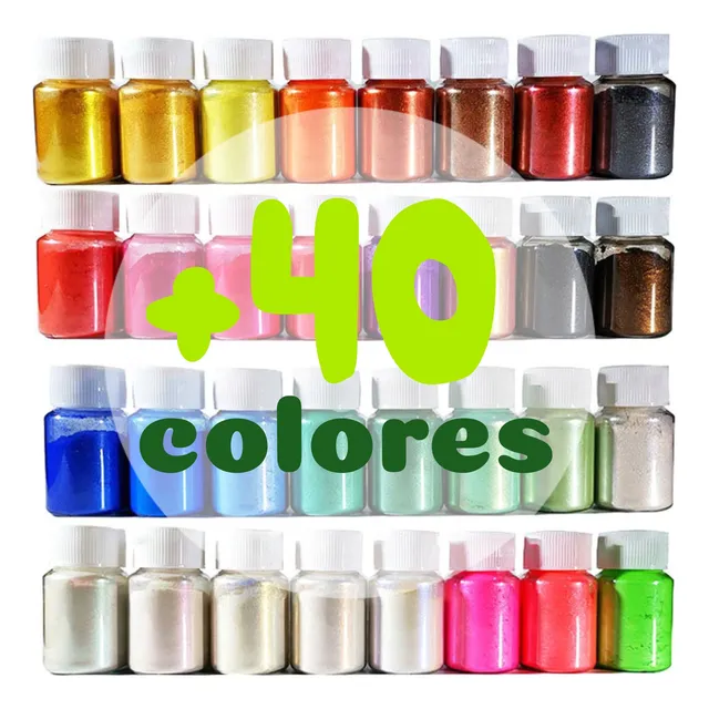 Polvo Mica Perlada Resina Epóxica Importado Pigmento, 20 Gr.