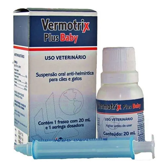 Vermífugo Para Cachorro Filhote Vermotrix Plus Baby 20ml