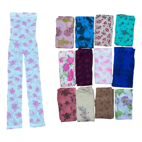 Oferta Mayorista Calza Leggins Niña Floreada Pack X 12 Unid.
