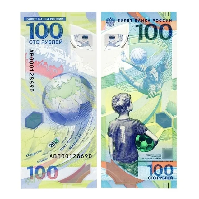 Billete Rusia De 100 Rublos Del Mundial De Fútbol 2018