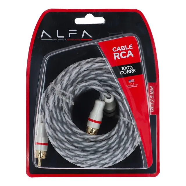 Cable Rca 100% Cobre Ofc 5.10 Mts Conector Cobre