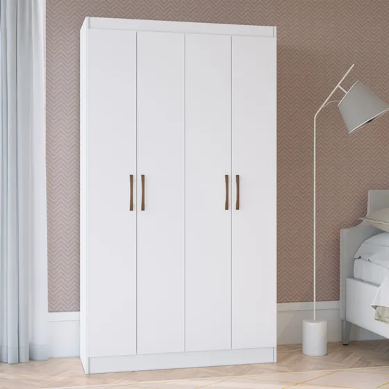 Ropero Multiuso 4 Puertas Armario Con Estantes Dormitorio Ma