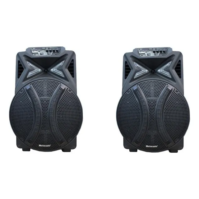 Corneta Amplificada Recargable 15 Pulgadas 500w Con Control.