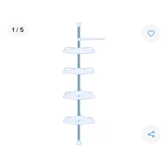 Organizador Esquinero Para Baño 4 Niveles
