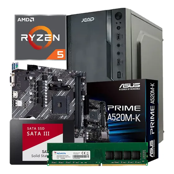 Pc Amd Ryzen 5 5600gt 16gb Ram 500gb Ssd Windows 11