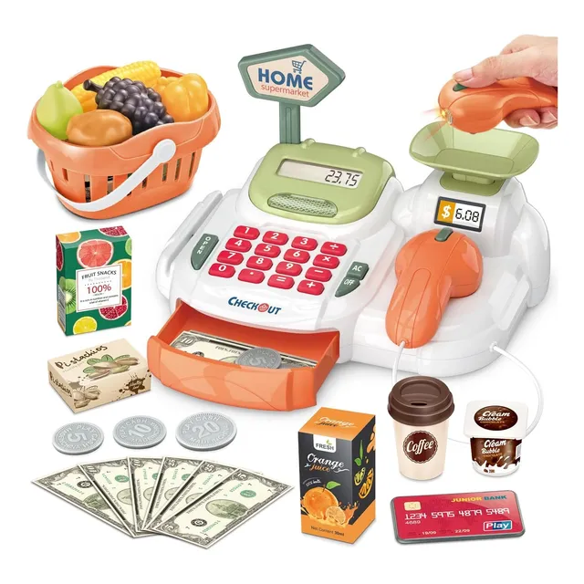 Caja Registradora Juguete Niños Juego Supermercado Color