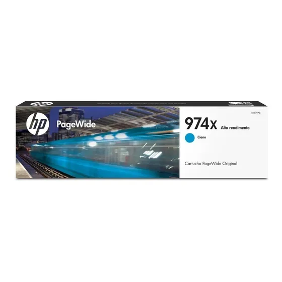 Cartucho Hp 974xl Cian Impresora Pagewide 352 452 477