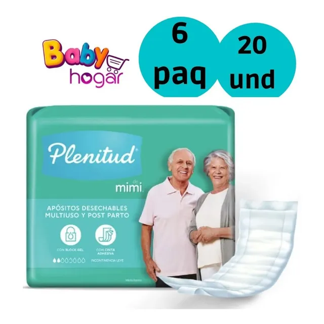  Apositos Plenitud Mimi Multiuso Talla Unica 6 Pqte X 20 Uni