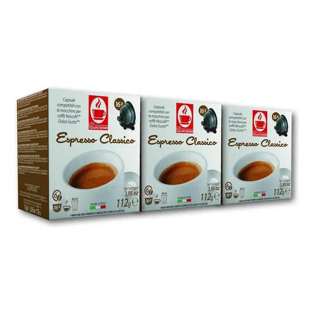 50 Cápsulas Bonini Compatibles Dolce Gusto - Clasico