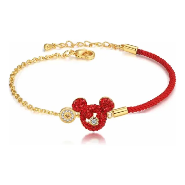Gys V Pulsera Mickey Mouse Circonita Mitad Cordón Mitad