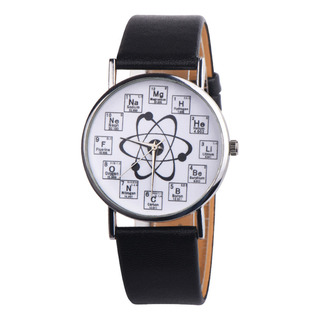 Elegante Reloj De Cuarzo Analógico De Cuero Casual Químico P Elegante Reloj De Cuarzo Analógico De Cuero Casual Químico P