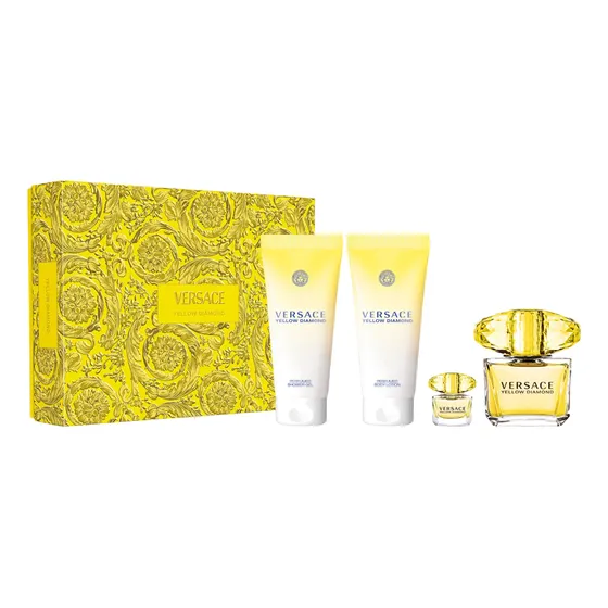 Set Perfume Mujer Versace Yellow Diamond Edt 90ml