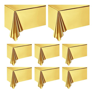 Ohiyoo 8 Pack Gold Foil Mantel 54 X 108 Silver Foil Mantel B Ohiyoo 8 Pack Gold Foil Mantel 54 X 108 Silver Foil Mantel B