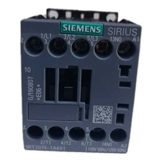 Contactor Siemens 7a 3rt2015-1ak61 Bobina 110v Poliequipos