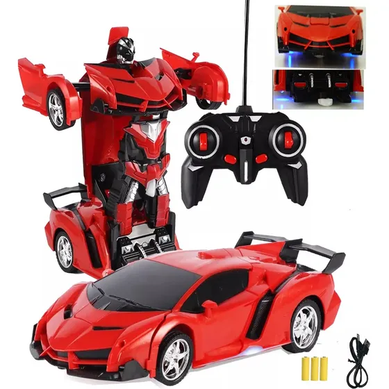 Coche Teledirigido Transformers De Control Remoto Para Niños