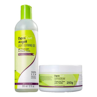 Deva Curl Angéll Leave-in 355ml + Mascara Super Cream 250ml Deva Curl Angéll Leave-in 355ml + Mascara Super Cream 250ml