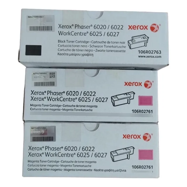 Pack De 3 Toner Xerox 6020/6022/6025/6027 Originales