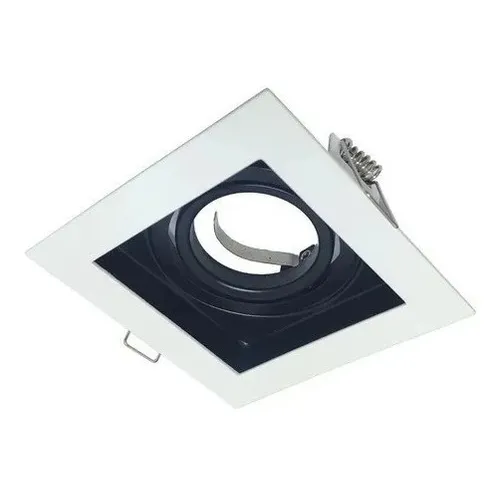 Aplique spot de Embutir Blanco P/ 1 Luz Dicroica Macroled Aed-x1-mb