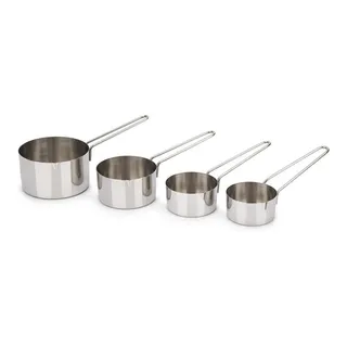 Conjunto XĂcara Medidora De Inox Cozinha 4 Peças Brinox Cor Cinza Conjunto XĂcara Medidora De Inox Cozinha 4 Peças Brinox Cor Cinza
