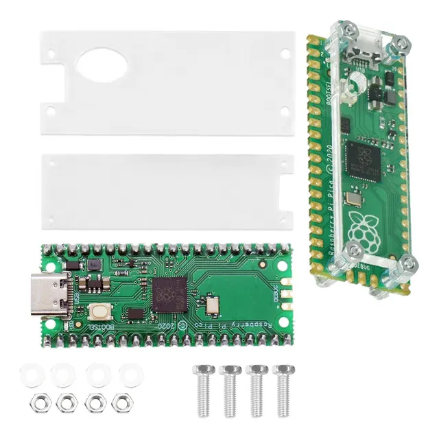 Raspberry Pi Pico Rp2040 M0 Dual Core Arm Tipo C + Protector