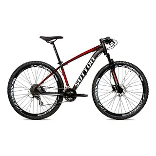 Bicicleta Aro 29 Sutton Half Freio A Disco Bike 24v Cor Preto/vermelho/branco Tamanho Do Quadro 19 Bicicleta Aro 29 Sutton Half Freio A Disco Bike 24v Cor Preto/vermelho/branco Tamanho Do Quadro 19