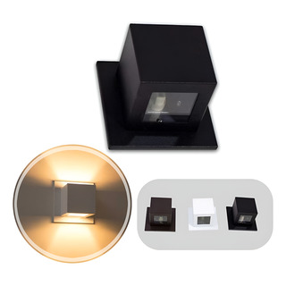 Arandela Box Cubo Pequena 2 Fachos Parede Muro St1318 Estrutura Preto 110v/220v (bivolt) Arandela Box Cubo Pequena 2 Fachos Parede Muro St1318 Estrutura Preto 110v/220v (bivolt)