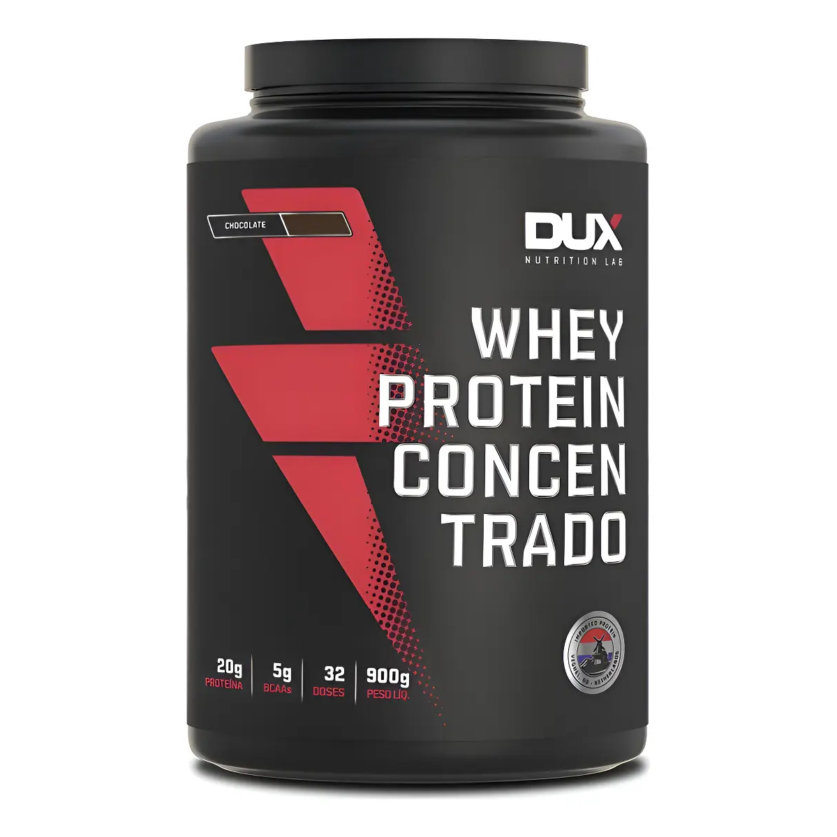 Whey Protein Pote 900g Dux Nutrition Sabor Chocolate Chocolate
